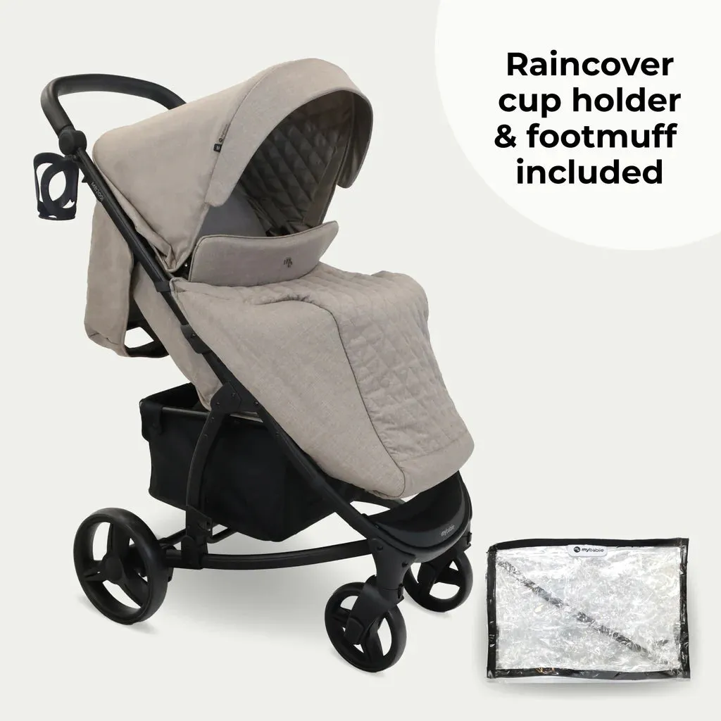 My Babiie MB200i 3-in-1 Travel System with i-Size Car Seat - Mink