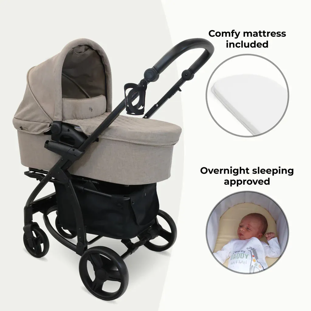 My Babiie MB200i 3-in-1 Travel System with i-Size Car Seat - Mink