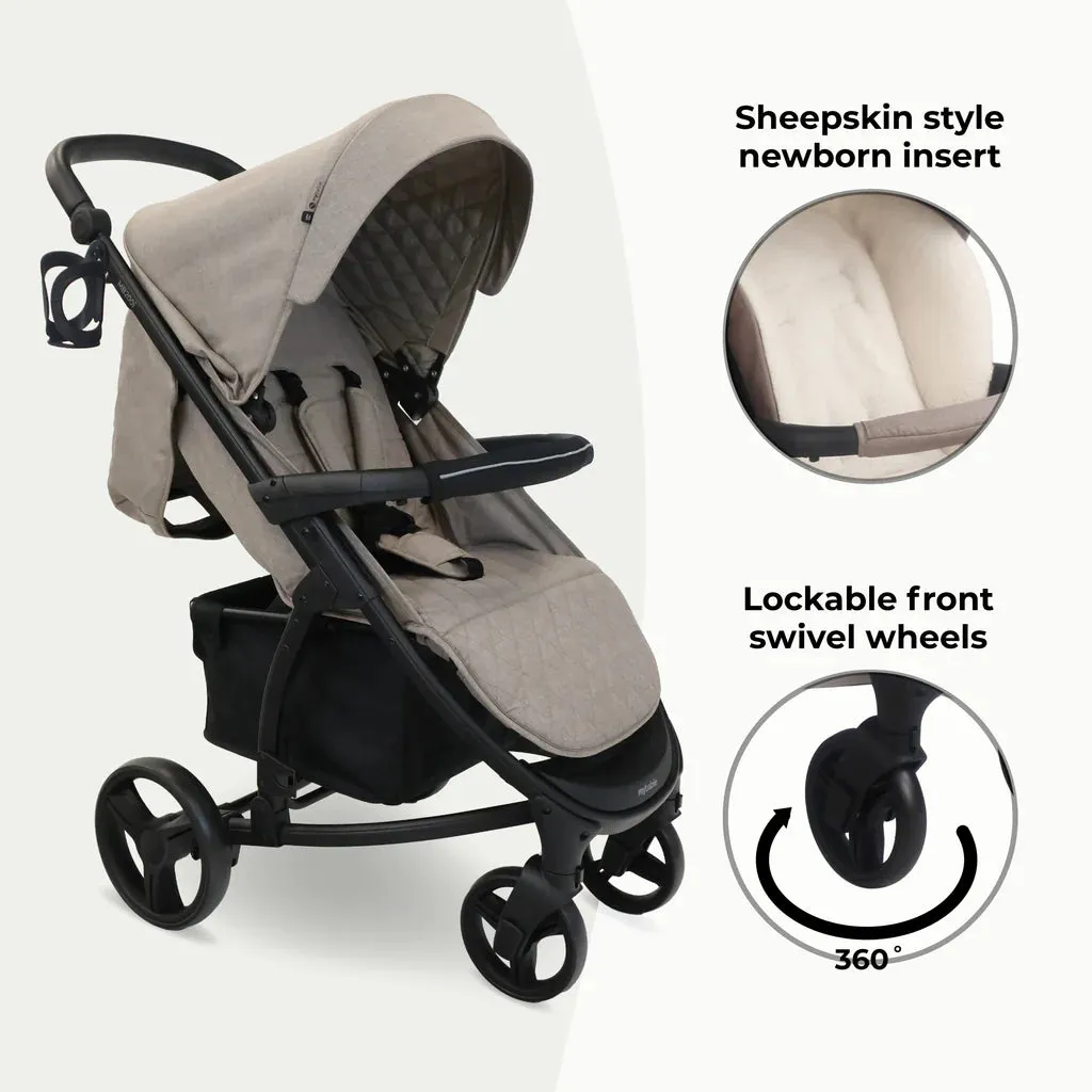 My Babiie MB200i 3-in-1 Travel System with i-Size Car Seat - Mink