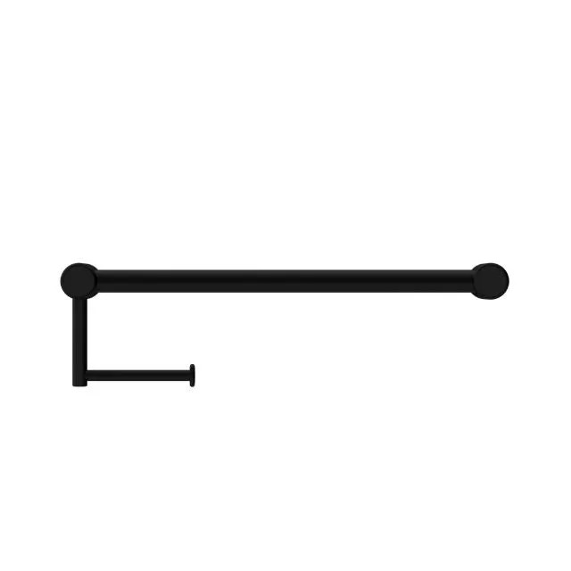 Nero Mecca Care 25mm Toilet Roll Rail 450mm Matte Black