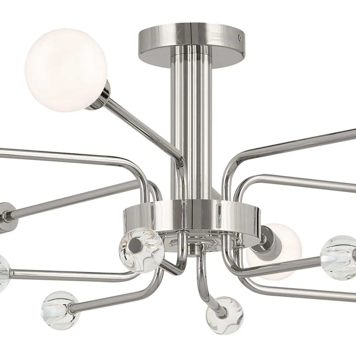 Ocala 41 in. 6 Lights Semi-flush Mount Light Polished Nickel Finish