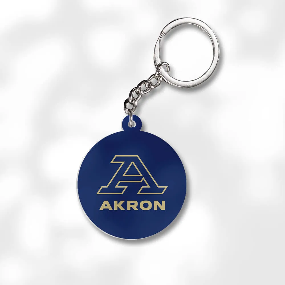 Pack 3 University of Akron Keychains