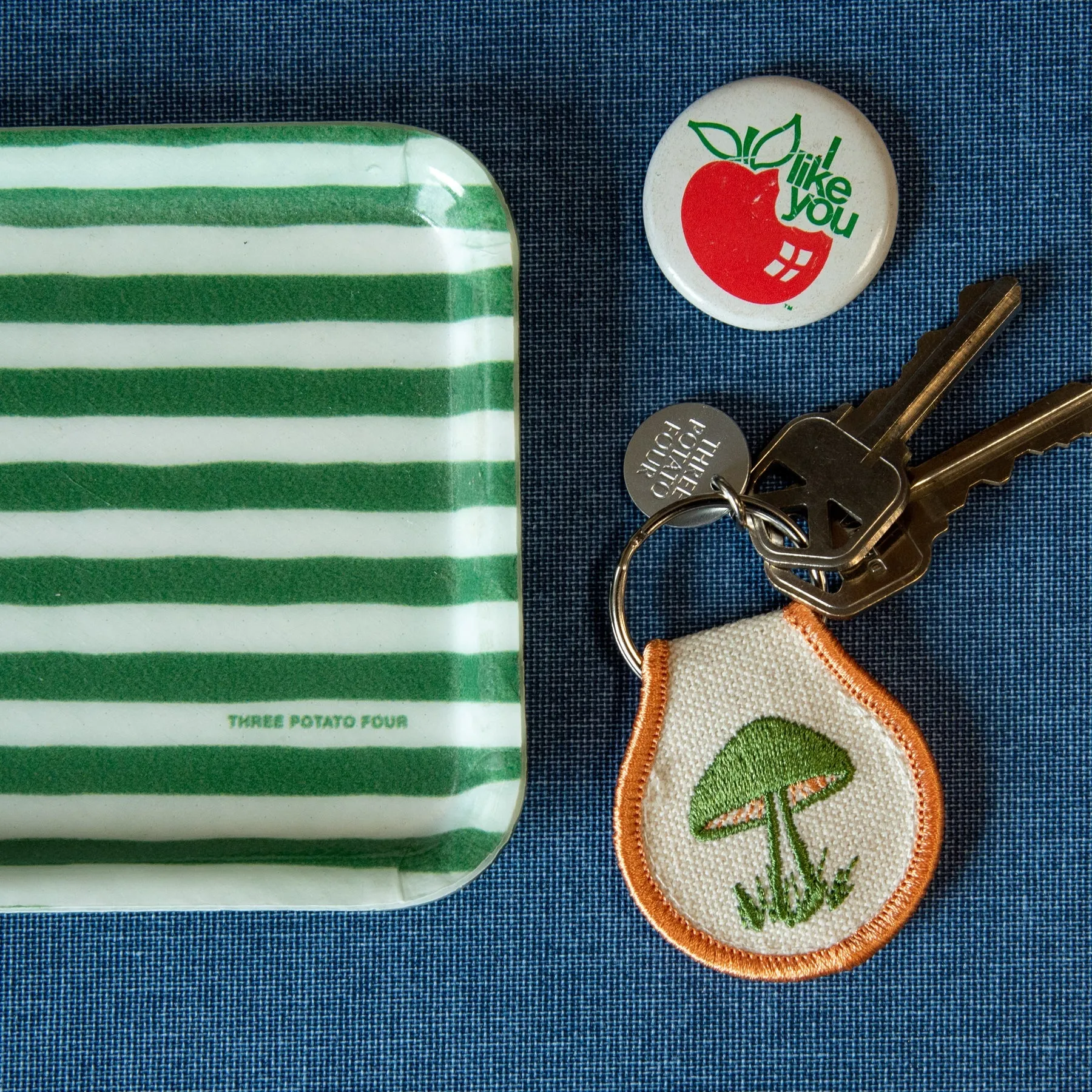 Patch Keychain - Mushroom