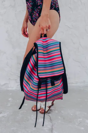 Pink Serape Backpack