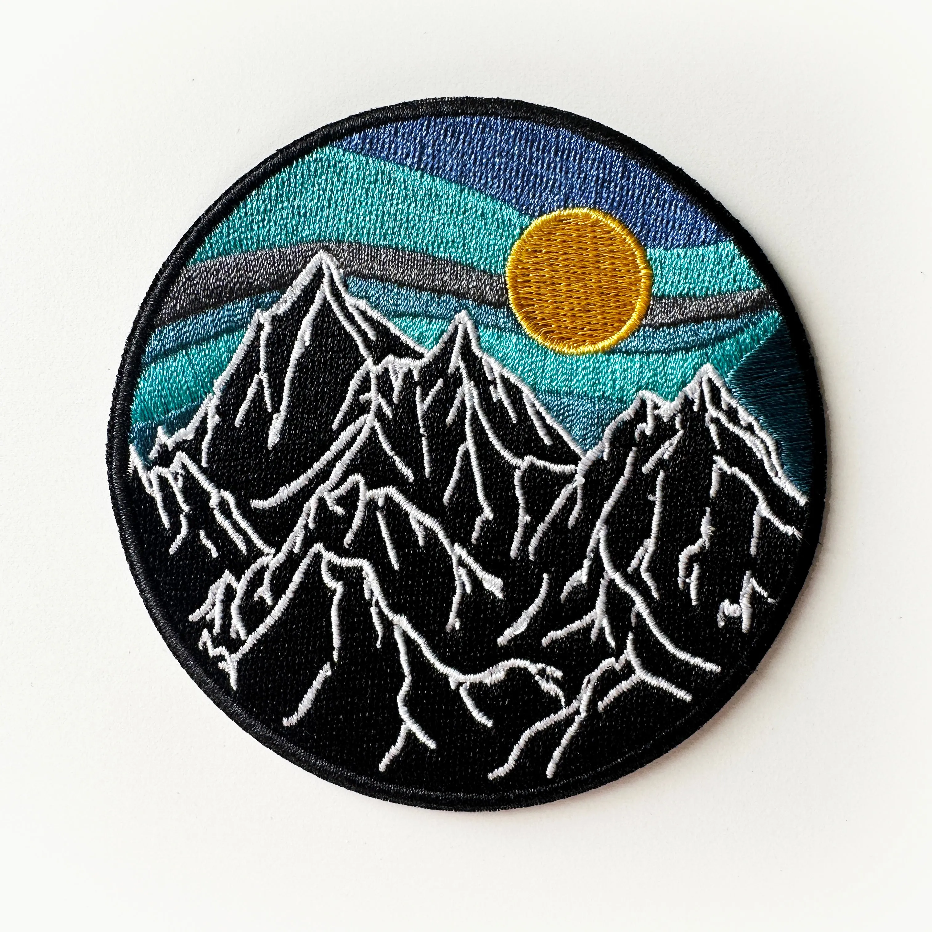 Retro Mountain Iron On Patch