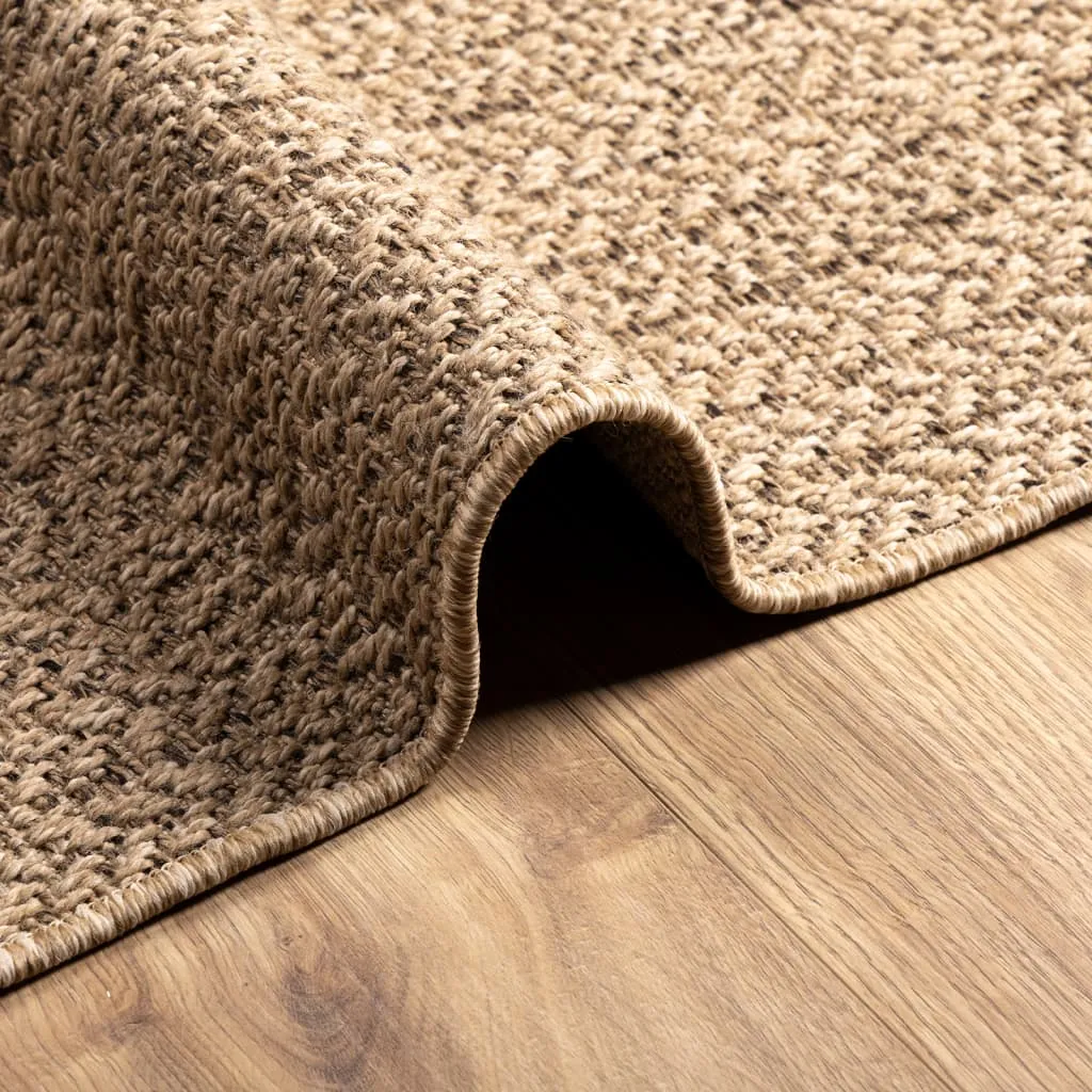 Rug ZIZUR 80x150 cm Jute Look Indoor and Outdoor