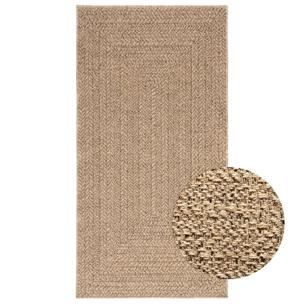 Rug ZIZUR 80x150 cm Jute Look Indoor and Outdoor