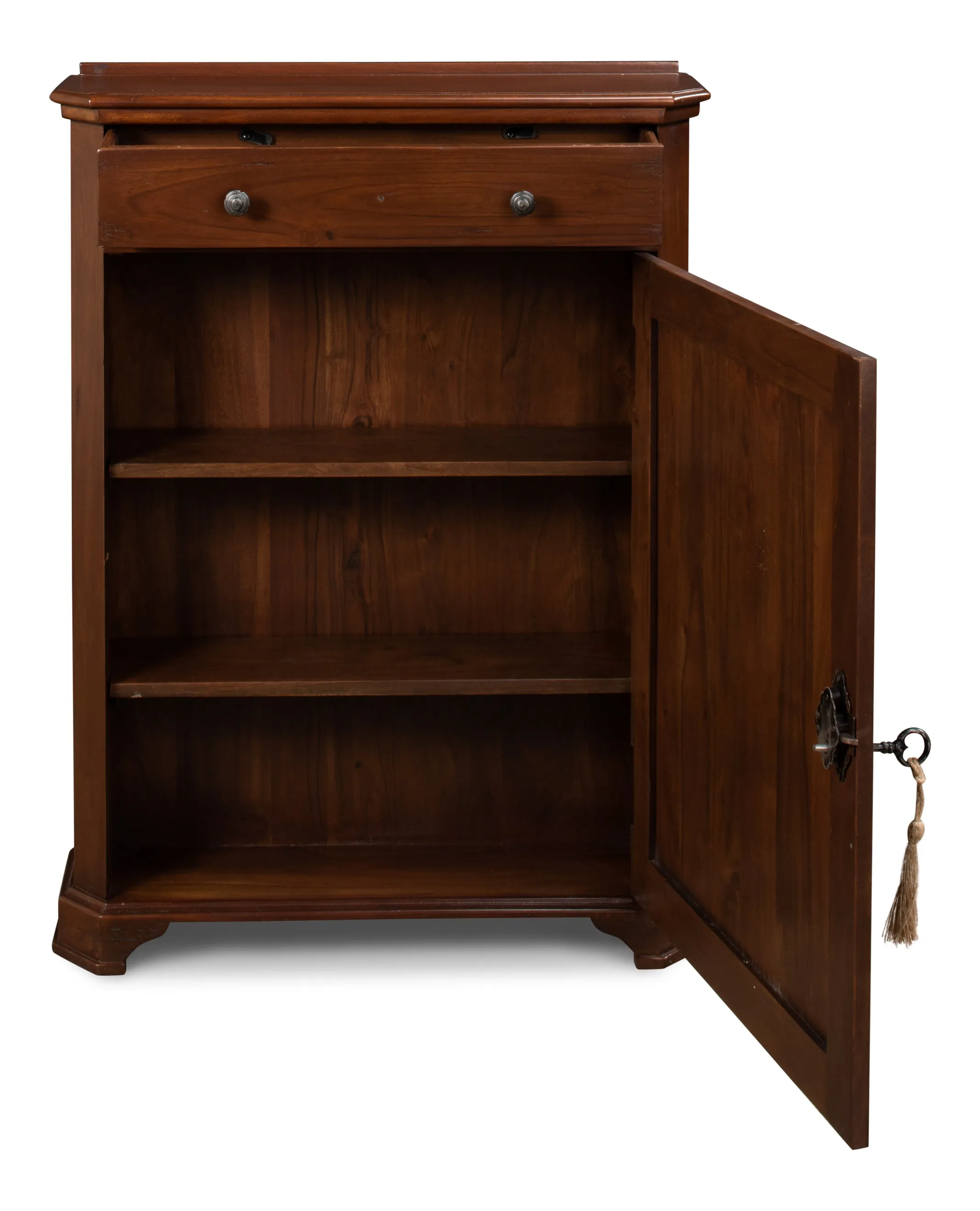 Sarreid - Dante Hall Cabinet  Walnut - Brown - Traditional