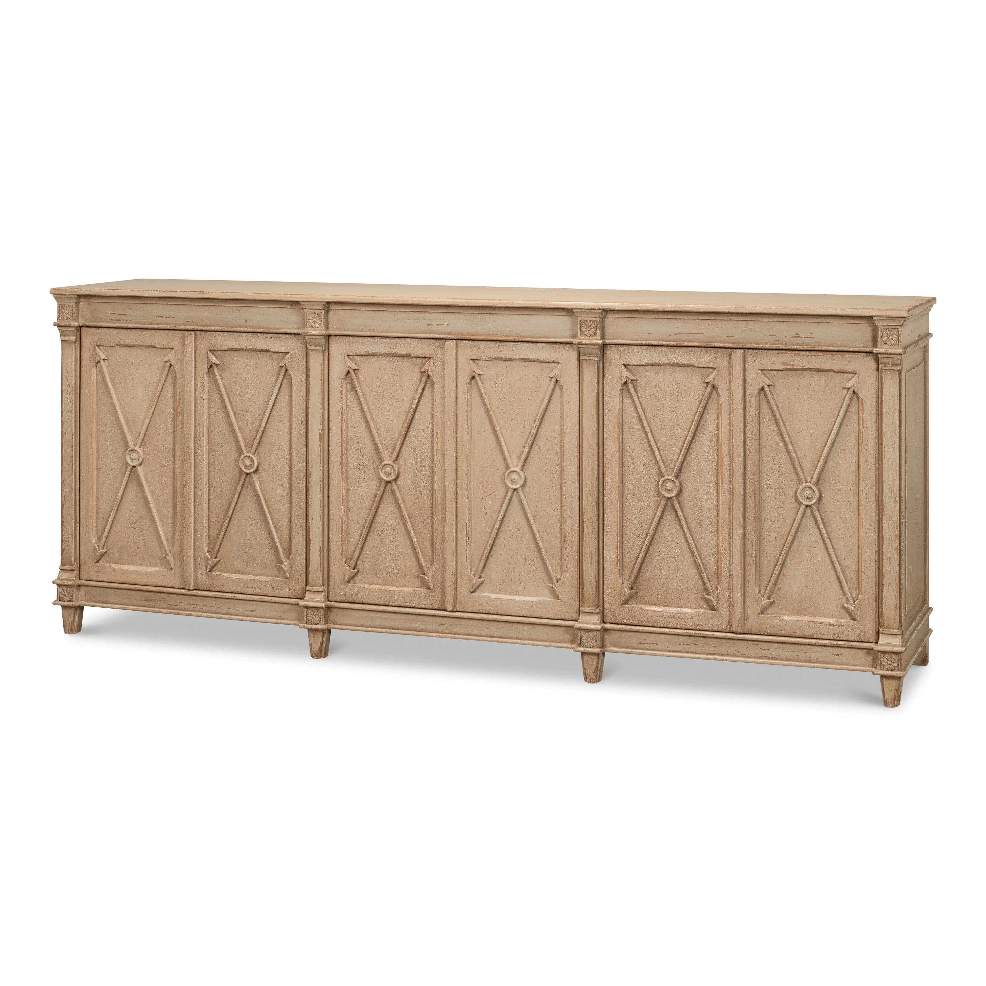 Sarreid - Marksman Sideboard  Dark Beige - Beige - Traditional