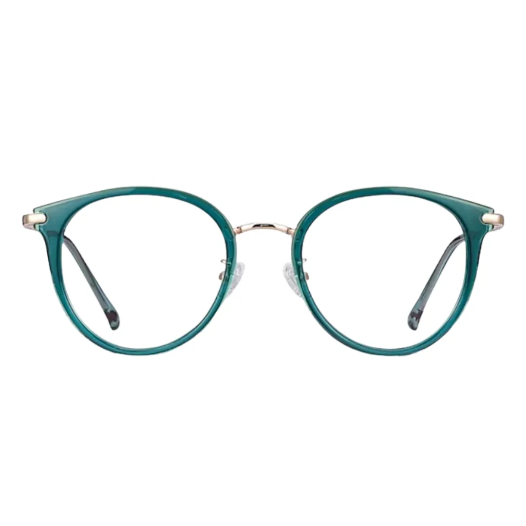 Teal Round Glasses – Stylish, Lightweight, and Comfortable