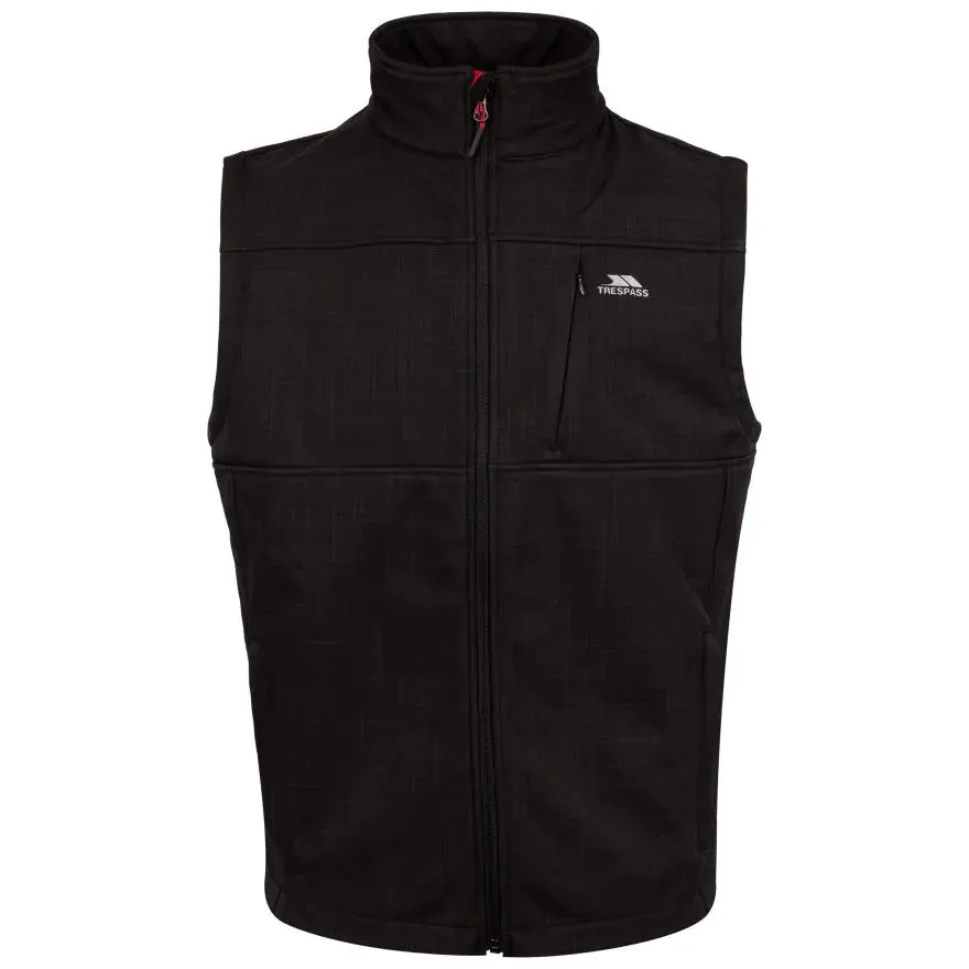 Trespass M Black Mens Softshell Baro Gilet