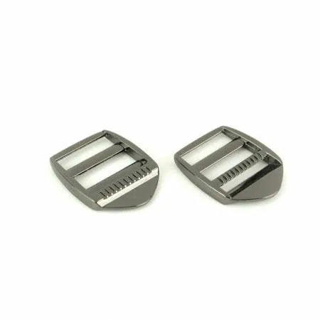 Two Ladder Lock Slider Buckles 1" Gunmetal - Sallie Tomato