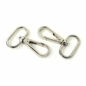 Two Swivel Hooks 1" Nickel - Sallie Tomato