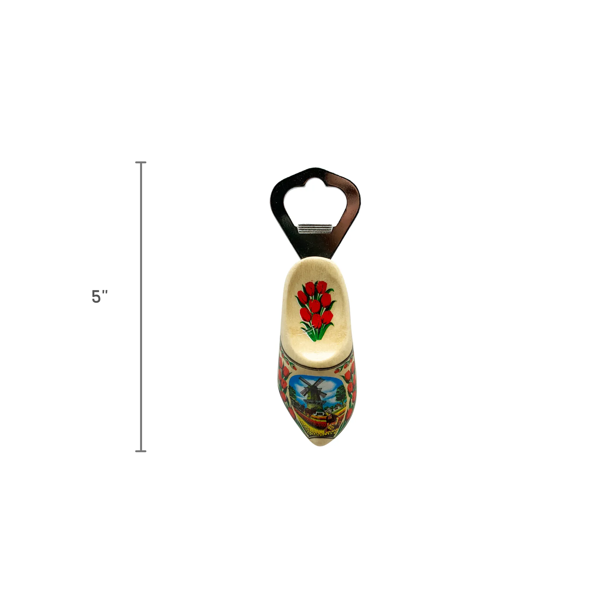 Unique Bottle Opener Fridge Magnet Natural Wooden Shoe