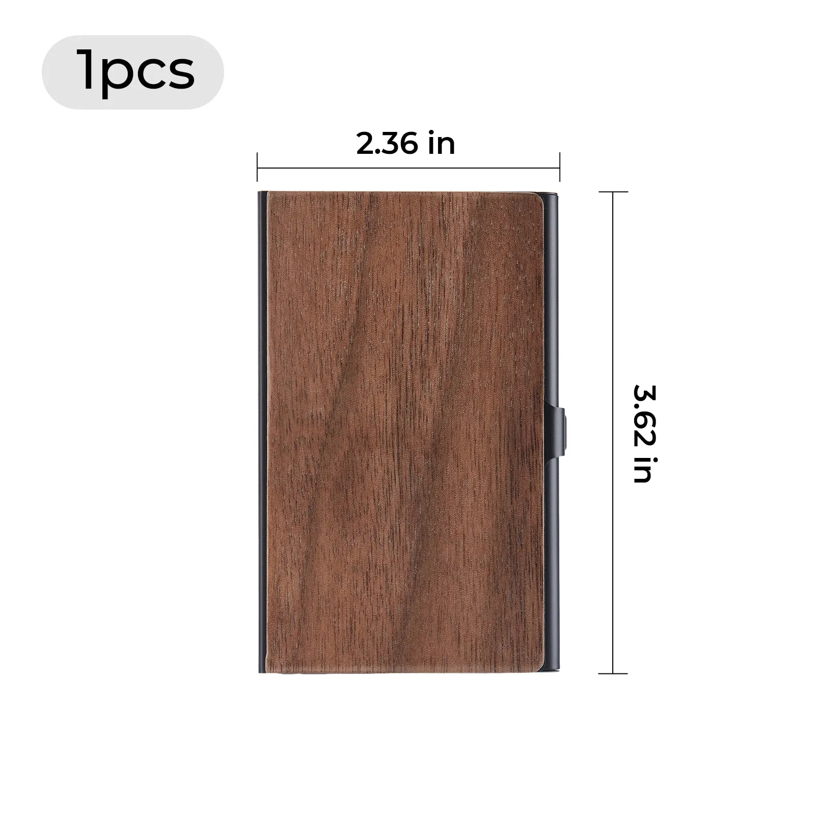 Walnut Wooden Business Card Holder (1pcs)