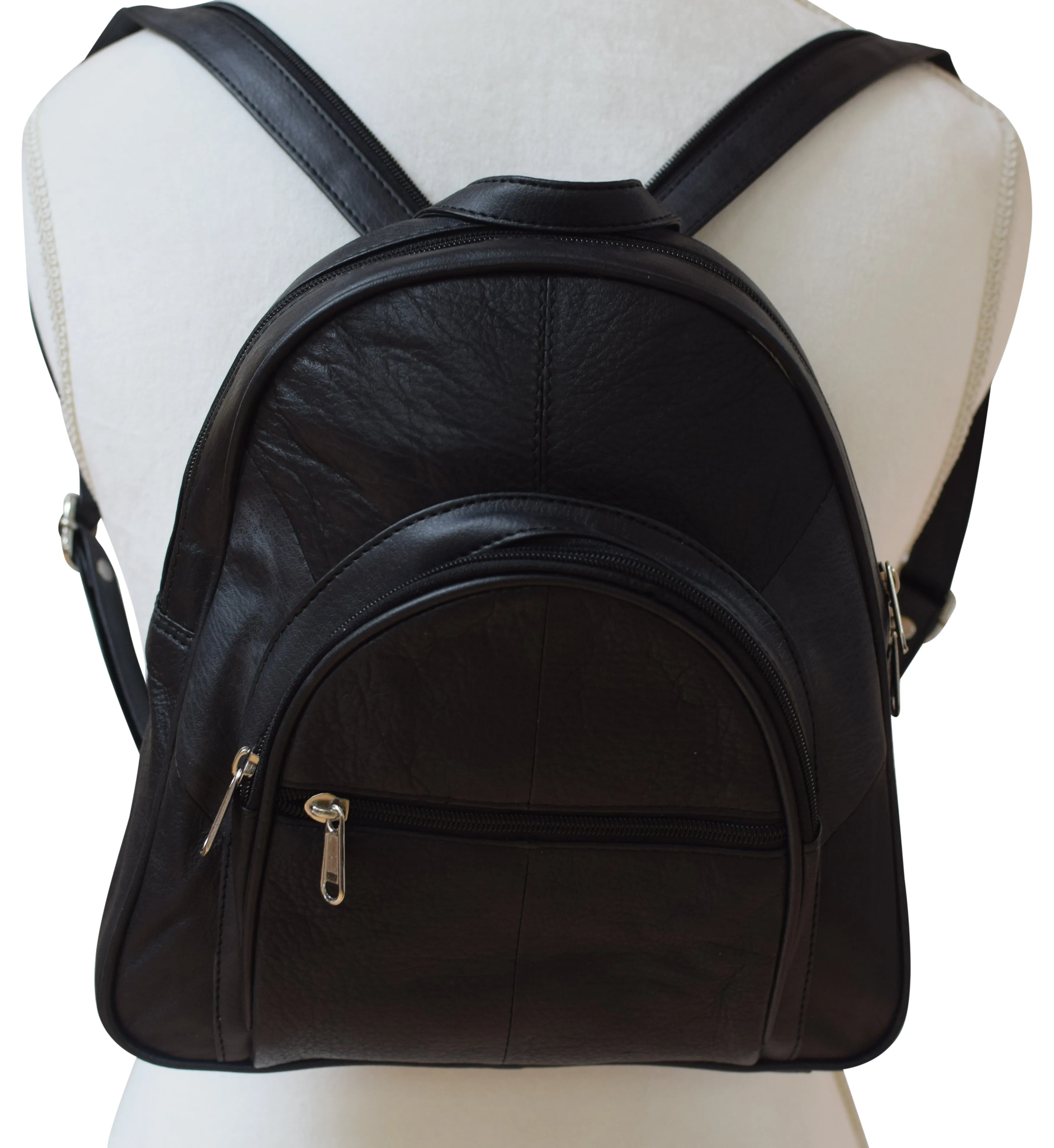 Women Backpack Purse Leather Casual Design Daypack Fashion Ladies Backpack Black