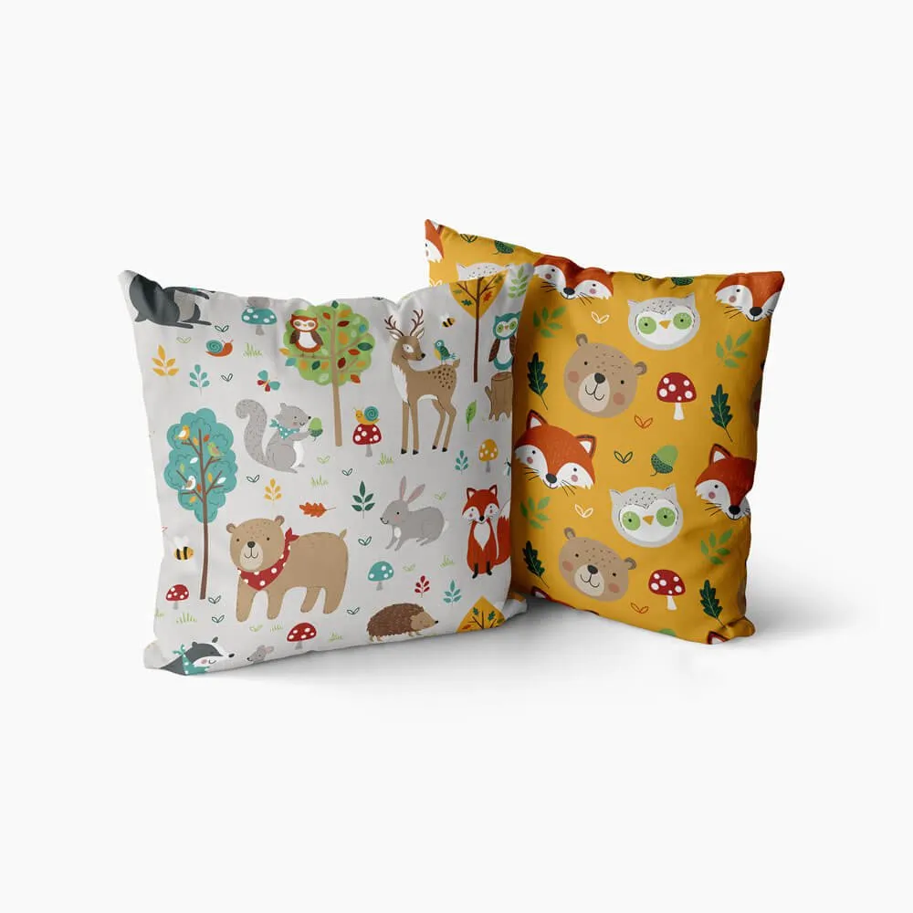 Woodland Friends Cushion Covers