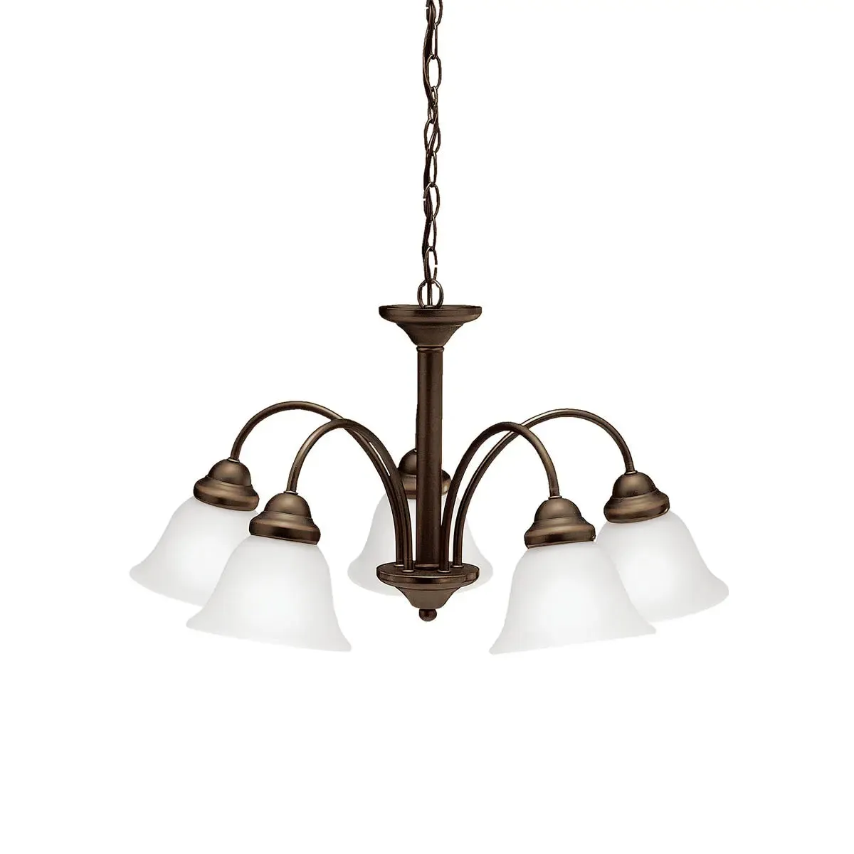 Wynberg 25" 5-Light Chandelier, Olde Bronze Finish