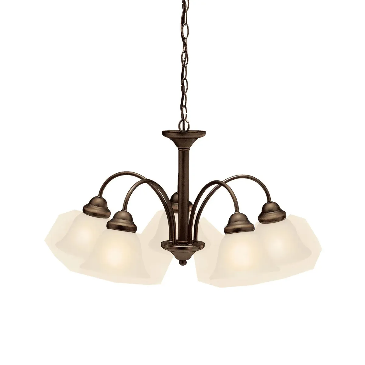 Wynberg 25" 5-Light Chandelier, Olde Bronze Finish