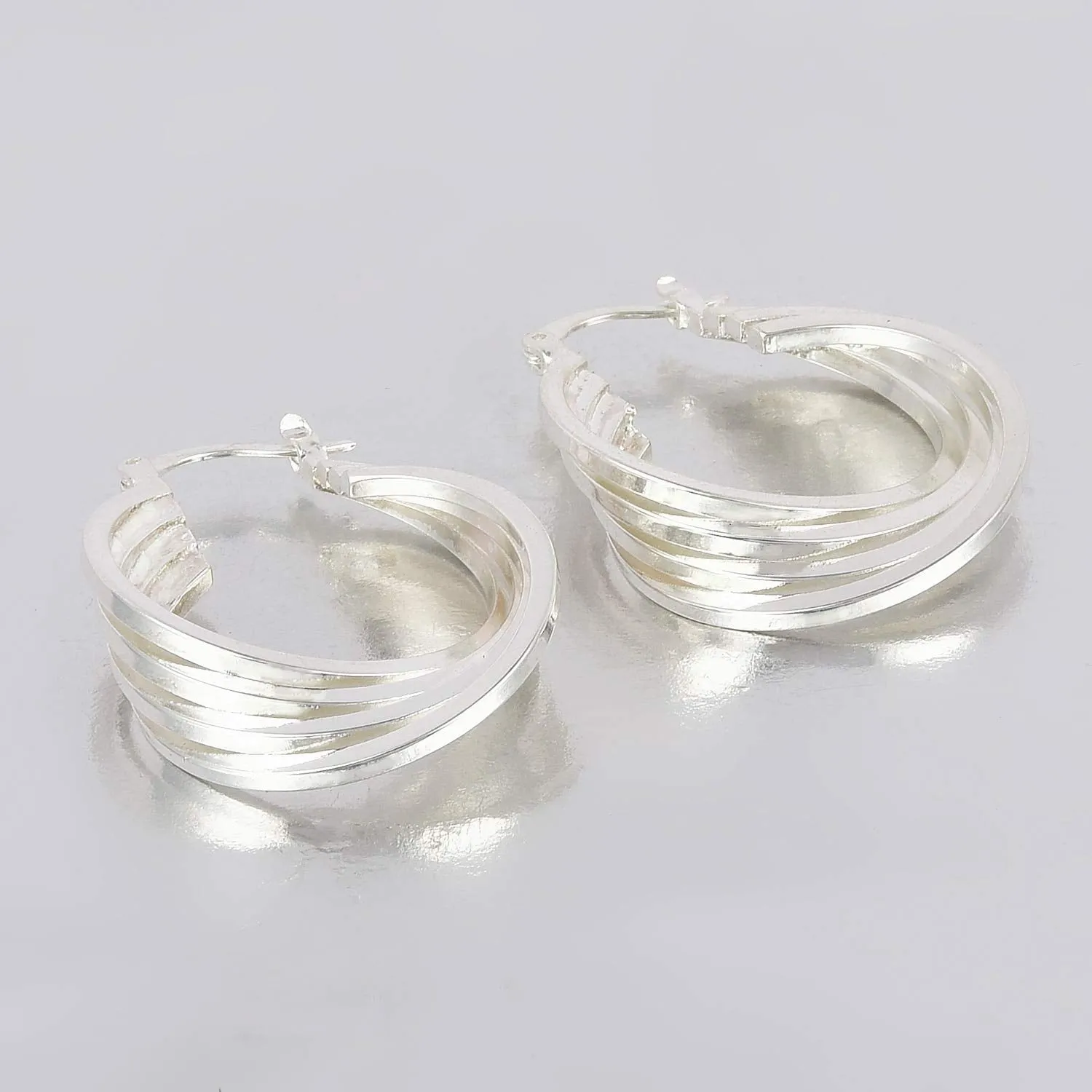 Yellow Chimes Entangled Rings Designer Alloy Dangle Earring for Women & Girls