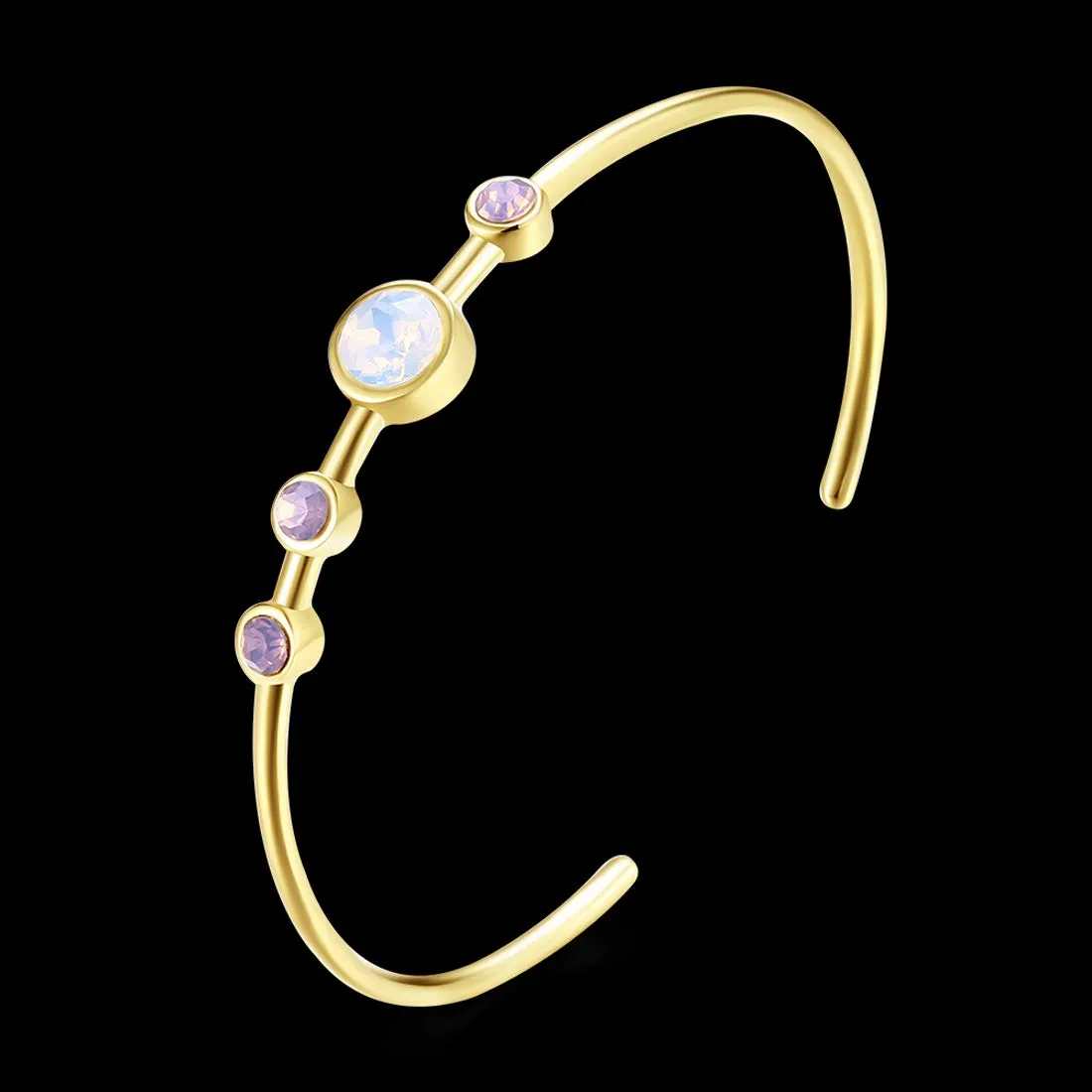 Yellow Chimes Exquisite Man Made Opal Gold Bracelet For Women And Girls.