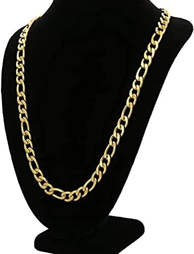 Yellow Chimes Gold-Plated Latest Fashion Stylish Thick & Long Figaro Design Neck Chains for Men and Boys